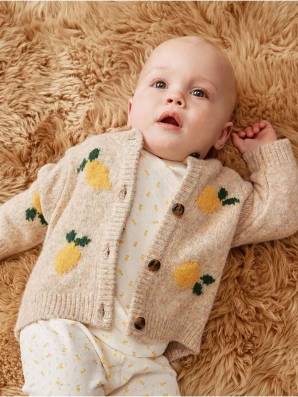 HANNA ANDERSSON Lemon Cardigan